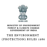 The Environment (Protection) Rules 1986 - WWTP - Waste Water Technology Platform